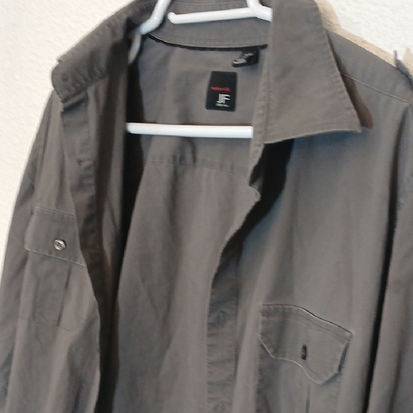 Make Offer jf j.ferrar Gray Lightweight Shirt Jacket with Soft Texture - Picture 3 of 3